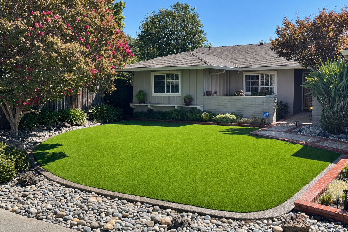 Residential turf installation in San Pablo, CA