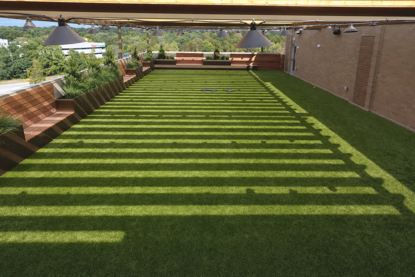 Turf for rooftop gardens in San Pablo, CA